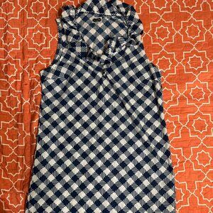 Navy and white mud pie dress